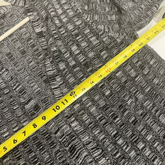 Eileen Fisher Silk Organic Linen Blend Open Long Cardigan Gray Large - Picture 5 of 8